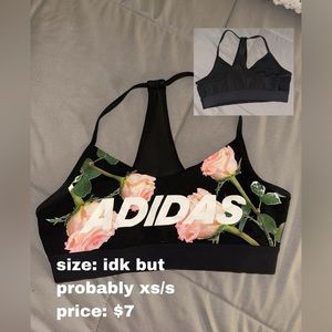 Adidas sports bra size small